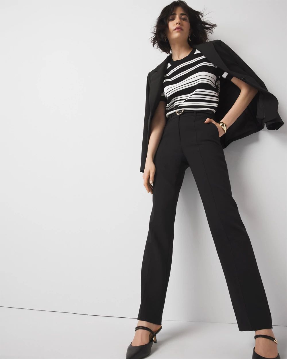 High-Rise Straight Pant | White House Black Market